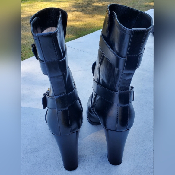 Pour La Victoire Roslin Buckled-Wrap Leather Boots. Women's Size 9½ - Picture 5 of 8